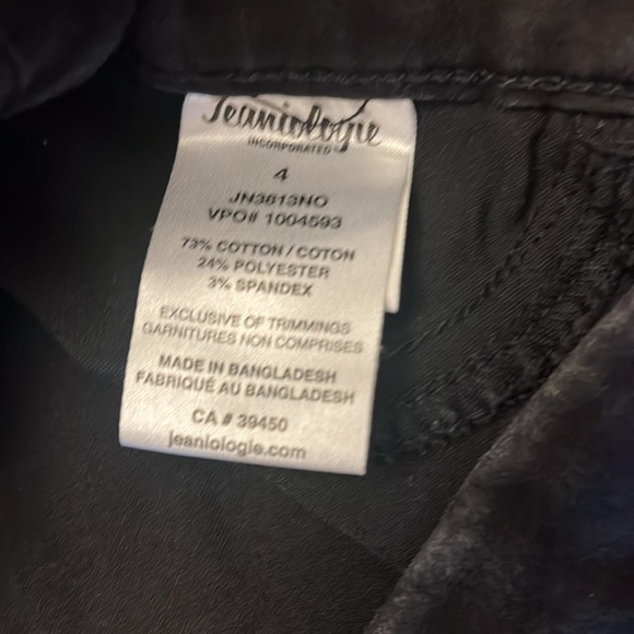 Jeaniology women’s regular rise black Jean jegging black size 4 - Picture 9 of 13